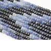 Natural Blue Sapphire Shaded Faceted Beads Rondelle Strand Length 14 Inches & Size 5mm Approx. 
